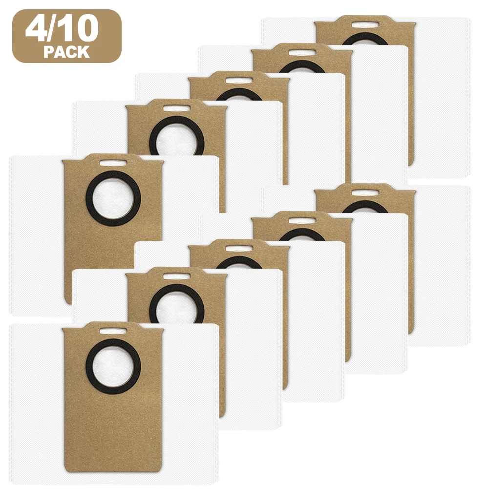 Replacement Dust Bags For Redroad R11 Robot Vacuum Cleaner, 3.3L Large Capacity 4-Pack Or 10-Pack