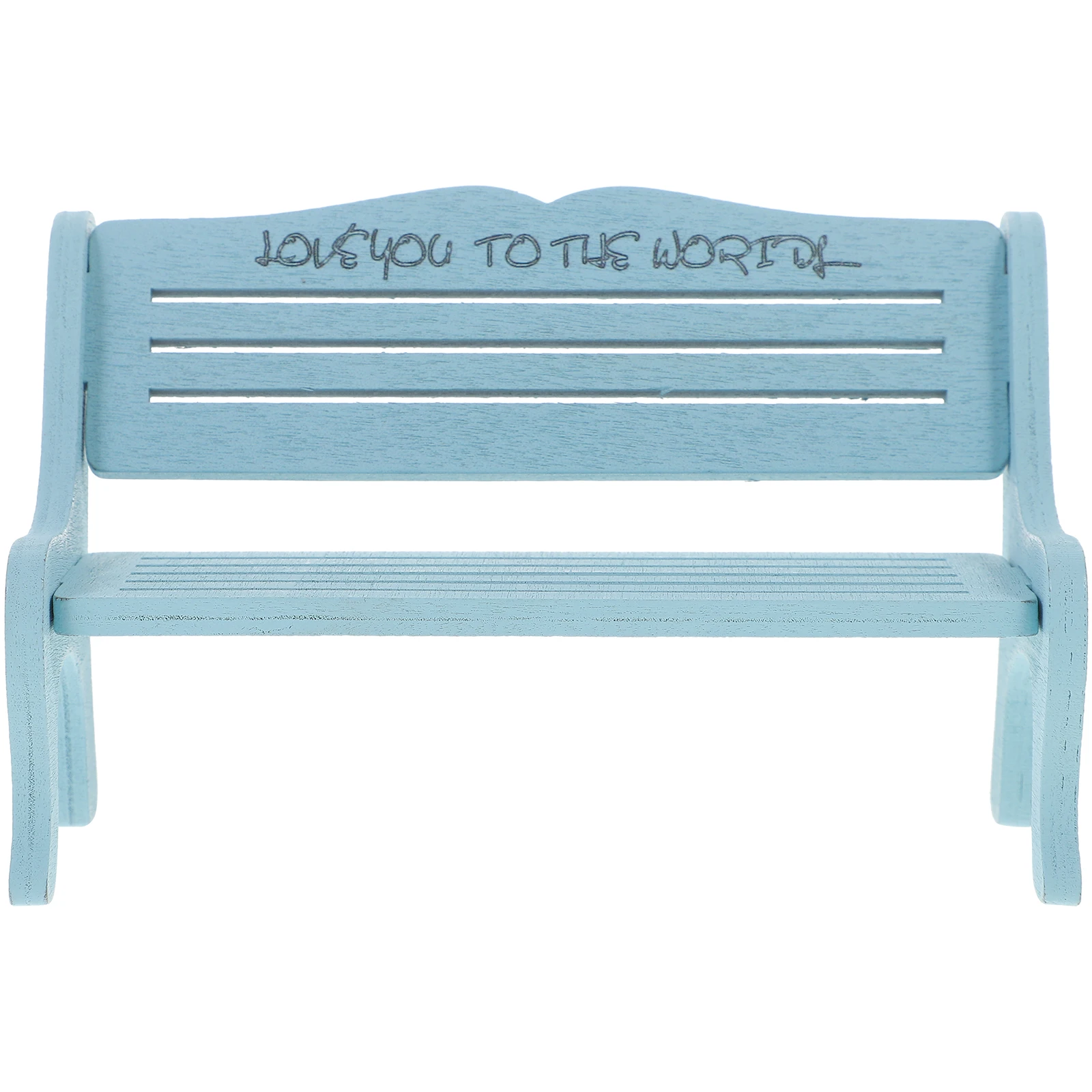 

Mini Bench Decoration Chair Miniature for Dollhouse Wood Furniture Accessories Small