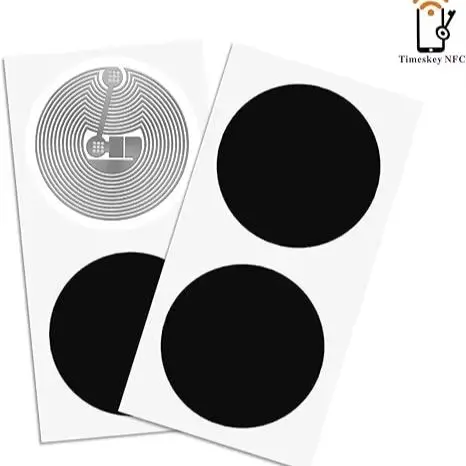 

10PCS Black NFC Tags NTAG215 NFC Stickers NFC Lables Compatible with Android & iPhone 504 Bytes Memory Fully Programmable-Yfrfid