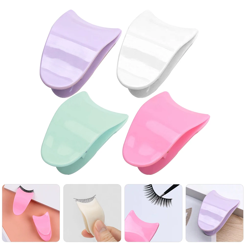 4Pcs Creative Eyelash Tweezer for Women False Lash Adjustment Tool Lightweight Small Size Easy to Carry Daily Makeup Essential