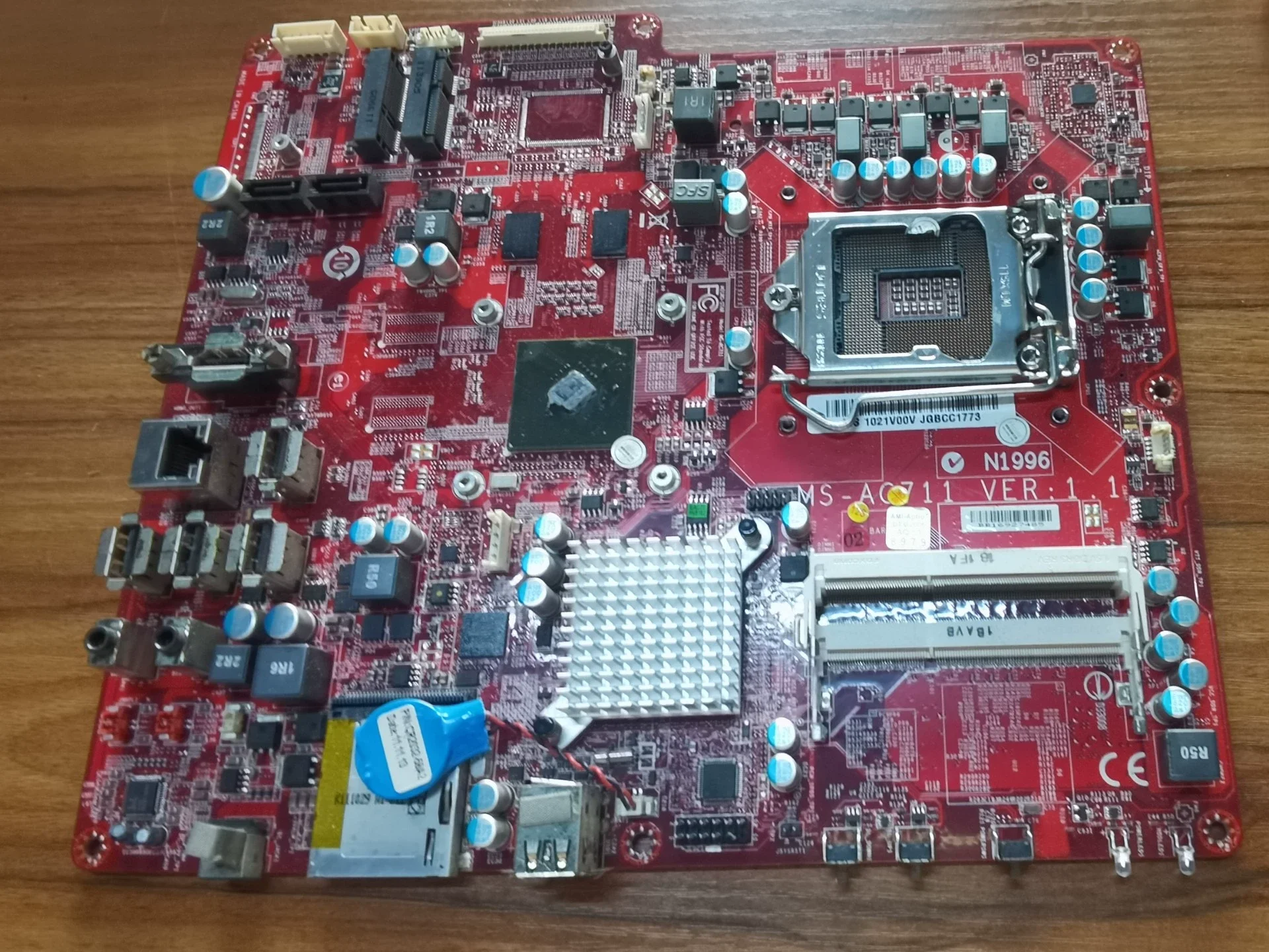 Suitable for Q5T-C806 Haier Fun Q5T all-in-one motherboard MS-AC711 rev：1.1 motherboard 100% test ok delivery