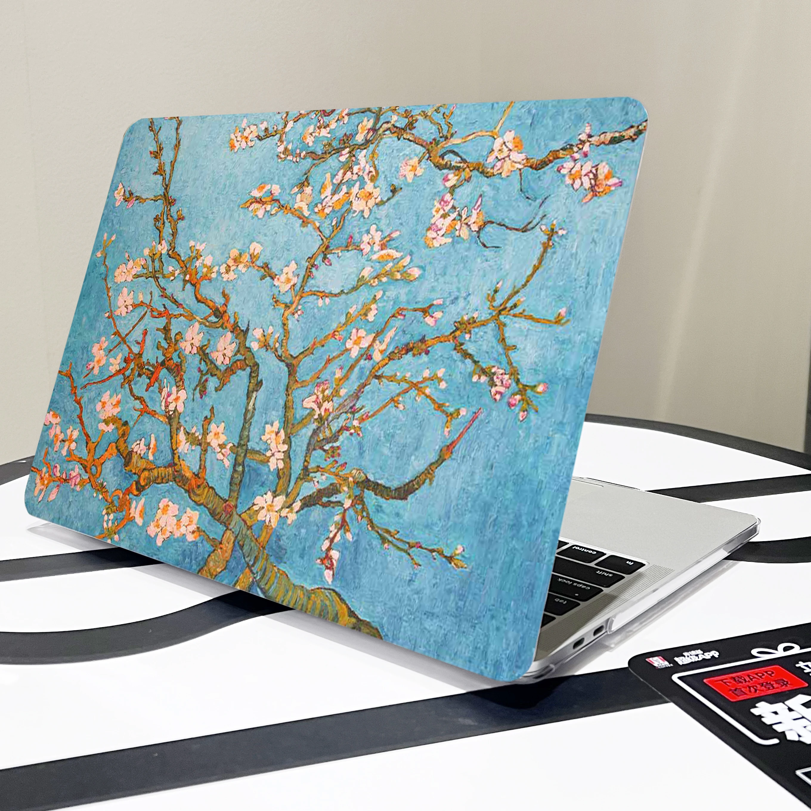 Plum blossom Laptop Case For Macbook M1 M2 Air 13 15.3 2023 A2941 Pro 13 14 16 inchA2681A2179A2337A2338A2289 Touch bar/ID cover