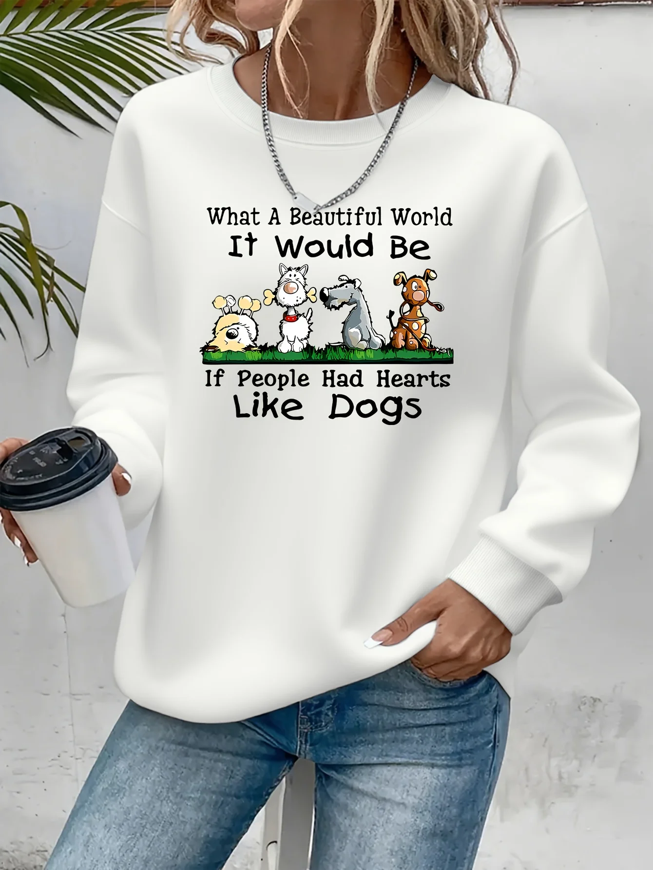 بلوفر نسائي كاجوال بأكمام طويلة على الطراز القديم، هدية عصرية يجب اقتناؤها لملابس المنزل المريحة في الخريف والشتاء