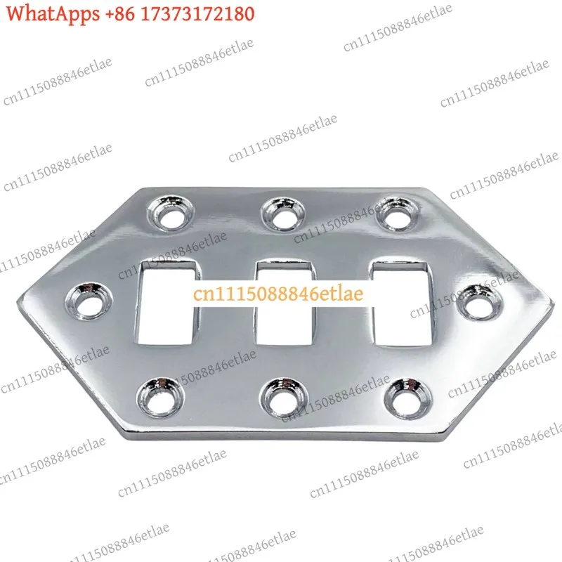k3 Chrome Steel Control Plate for Fender Jaguar Vintera/Classic Player MIM 2019+ 4-Hole Mount EMI Shielded Not USA