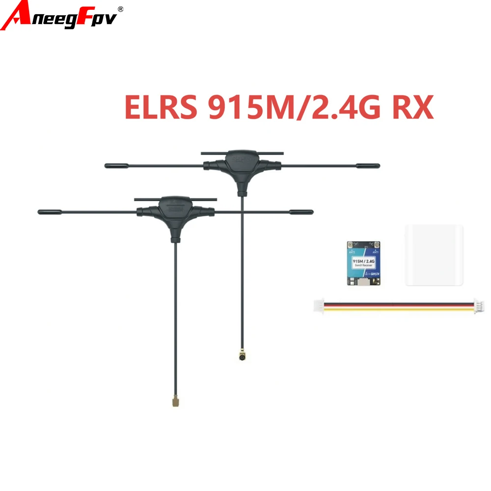 

GEPRC ELRS 915M/2.4G Gemini Xrossband Receiver Dual-band System with SH1 Connector for FPV Drone Transmitter Built WiFi Antenna