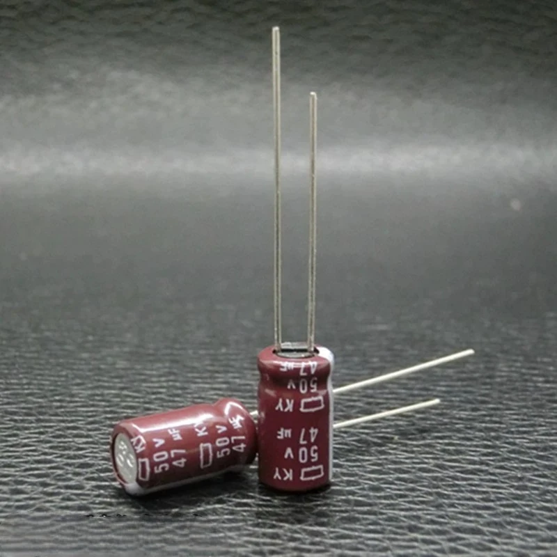 30PCS-100PCS new Original 50V 47UF Japan  NCC  50v47uF imported electrolytic capacitor KY high frequency low resistance