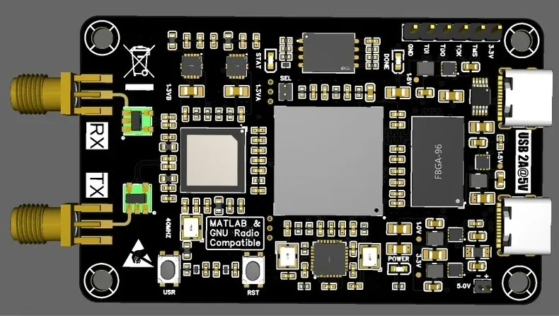 1pcs PlutoSDR is compatible with NanoSDR software-defined radio ZYNQ7010 AD9363 development board