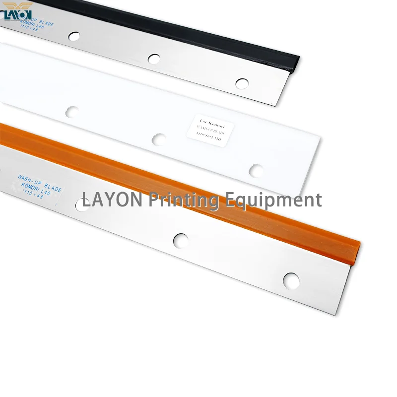 

LAYON 1 Pcs High Quality Wash Up Blade L40/S40 15 Hole 1110mm Length For Komori Printing Machine 3 Color