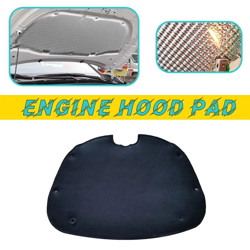 Car Engine Hood Pad For Tesla Model 3 2017-2022 2018 2019 2020 2021 Heat Insulation Cotton Mat Fireproof Cover Sound Accessories