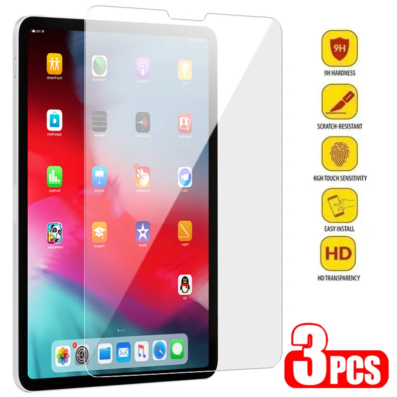 

Прозрачное закаленное стекло для Ipad 10 поколения 10,2 9 8 7 6 Ipad Pro 11 10,5 9,7 Air 5 4 Mini 6, 3 шт.
