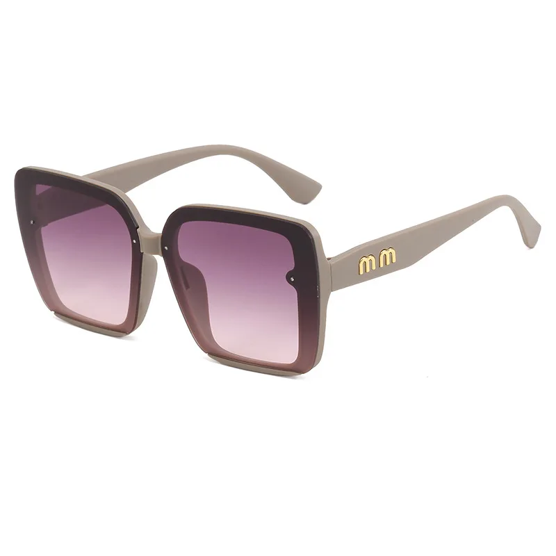 Big Frame Vintage Sunglasses Women Men Brand Square Sun Glasses Retro Eye Glasses Goggle for Male Female Round Sunglasses 