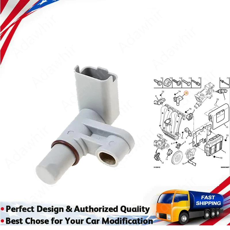 high quality brand new Camshaft Position Sensor 19208W For Peugeot 307 308 408 3008 508 Citroen C4 C5 C6 Sega Picasso 2.0