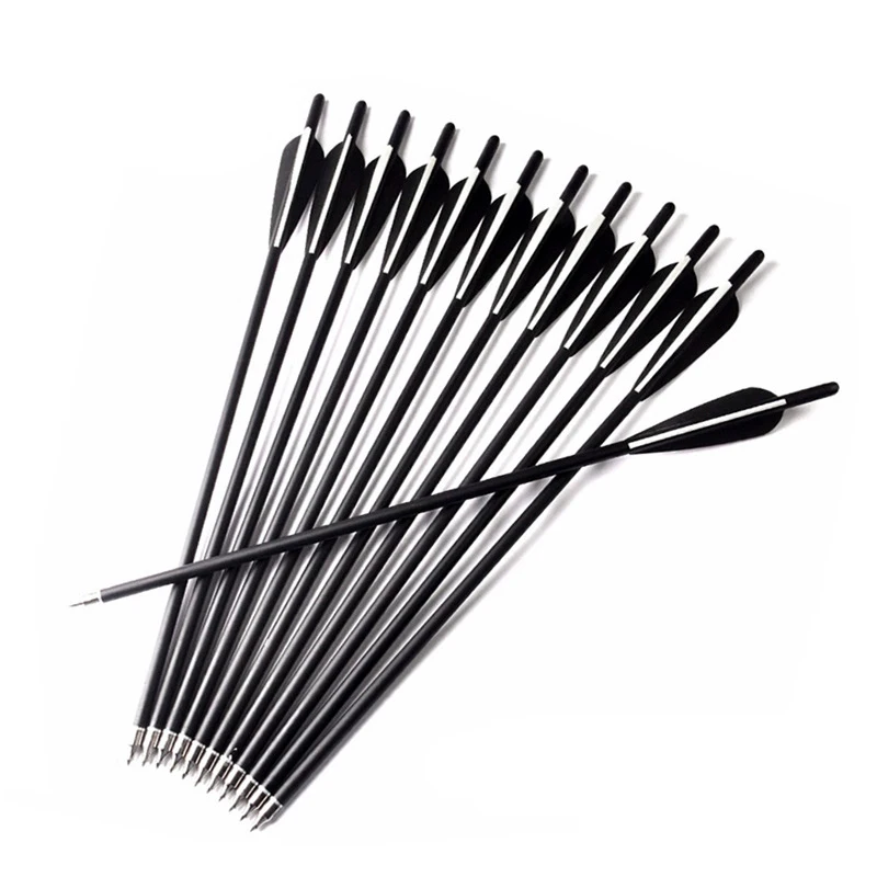 20/22 Inch Carbon Crossbow Arrows with Diameter 8.8mm Outer-type Tips Crossbow Boltsfor Crossbow Hunting