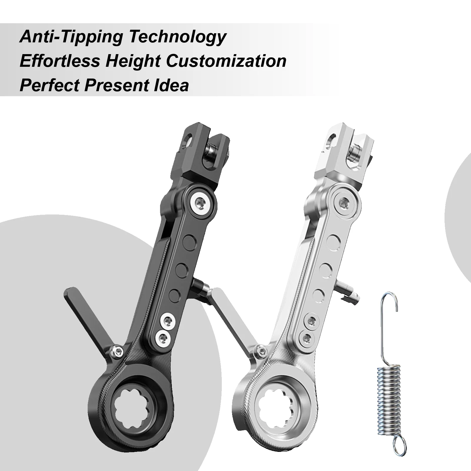 

Подставка для мотоцикла, регулируемая по высоте, регулируемая парковочная подставка из сплава для электрического мотоцикла для мужчин, женщин, мальчиков, девочек, молодежи, подростков