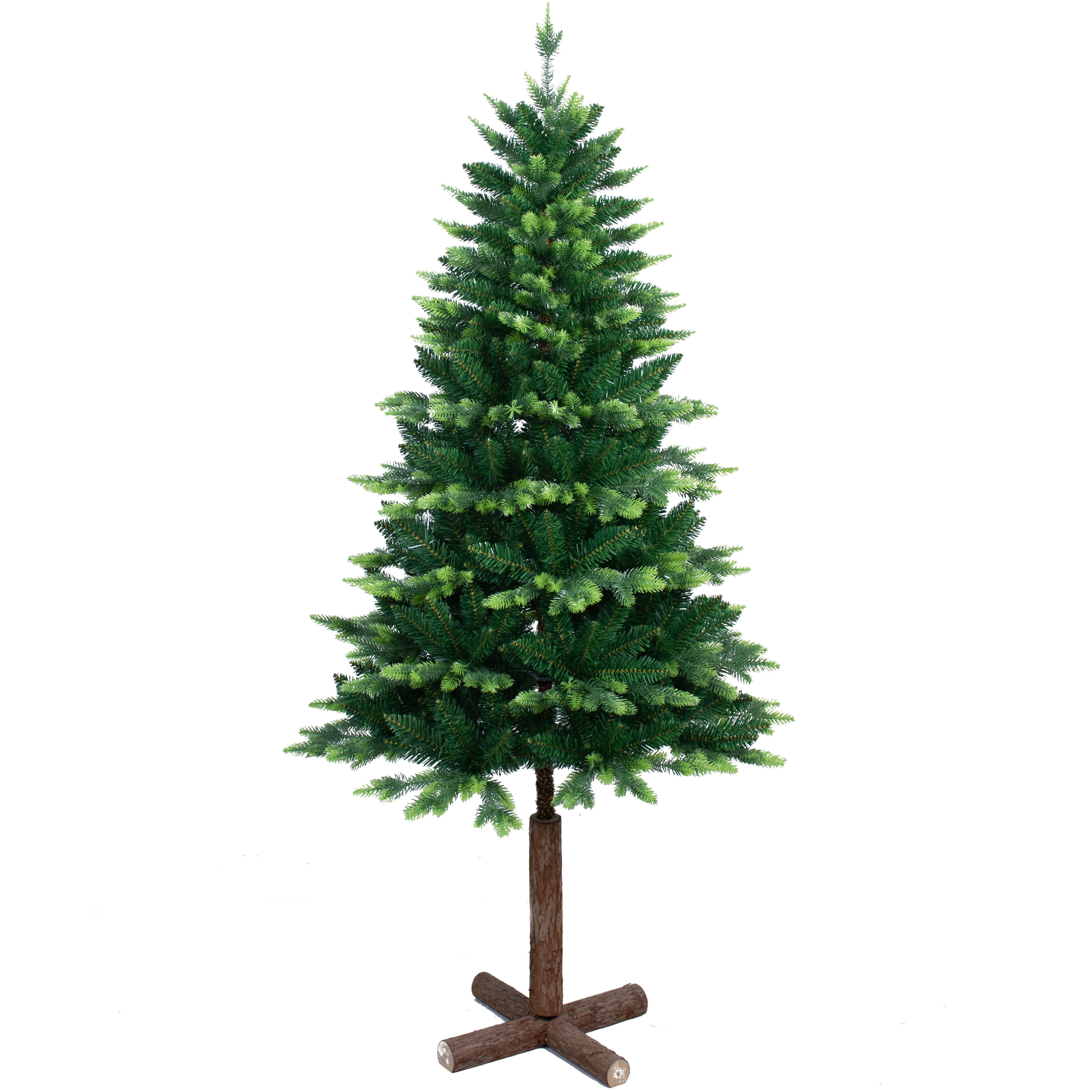 

6-футовая двухцветная смешанная рождественская елка из цельного дерева для украшения дома, гостиницы и супермаркета