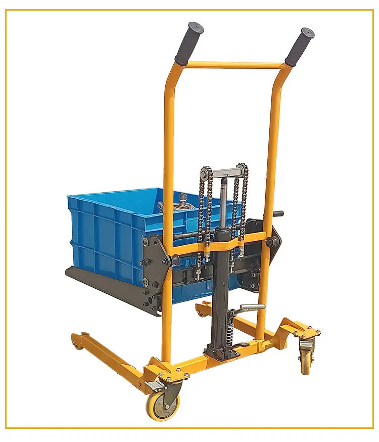 LH handling turnover box trolley plastic basket tool cart vegetable basket special forklift
