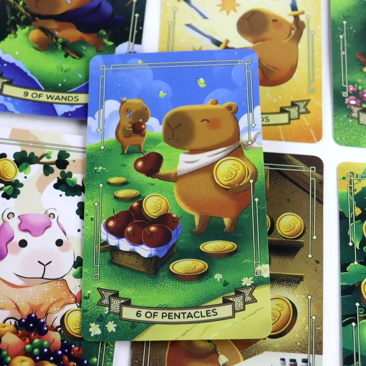 Capybara Tarot Deck 78 Cute Tarot Cards 10.3*6cm Bring That Soothing Vibe and Energy Into A Tarot Deck