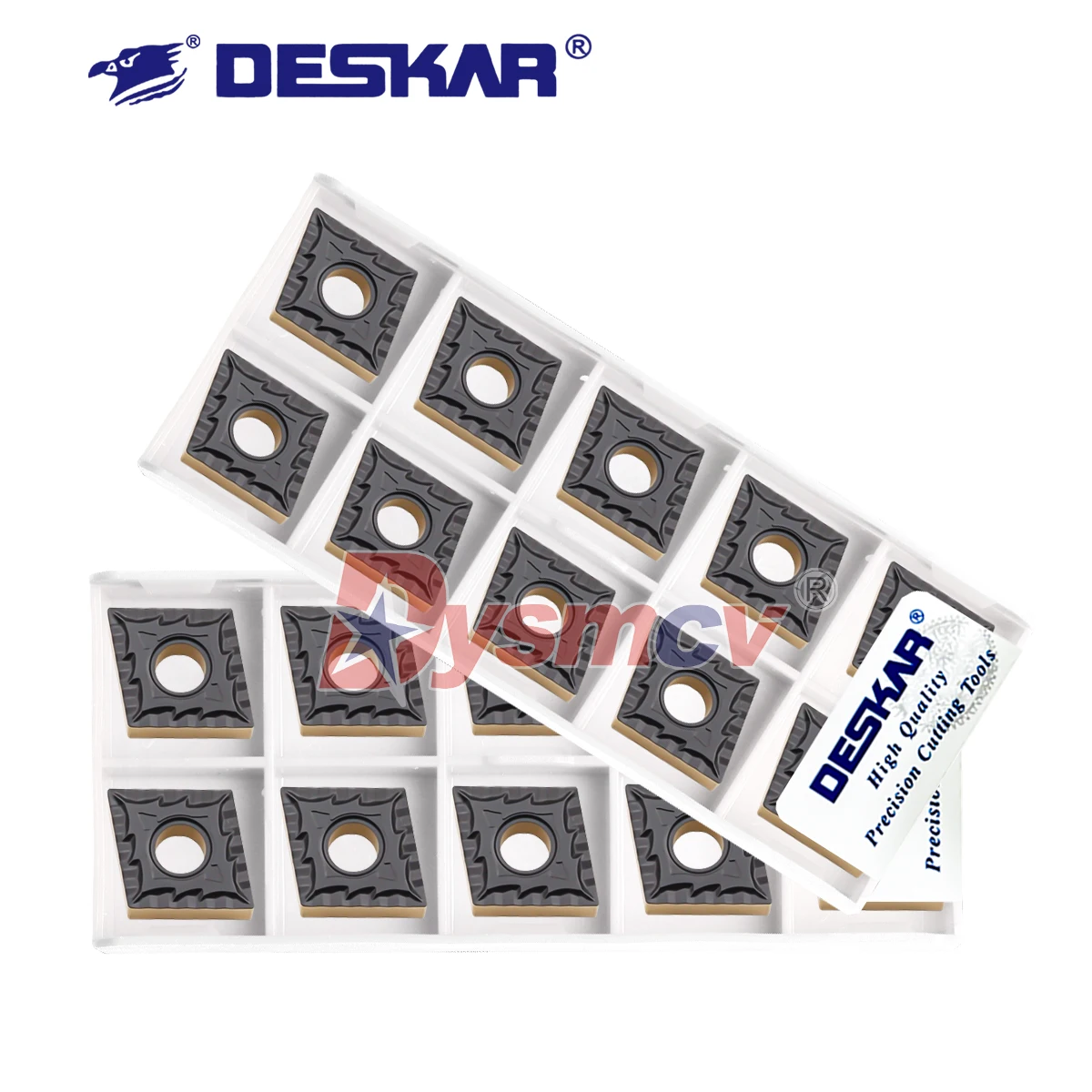 

DESKAR 100% Original Dual Color Diamond Steel Slotted Inserts CNMG120404/120408-TM CQ LF9218 High Hardness High-Quality Inserts