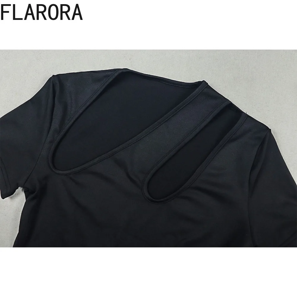 Florora elegante ruched retalhos maxi vestido mulher gola inclinada oco para fora magro vestidos longos moda festa clubwear vestidos