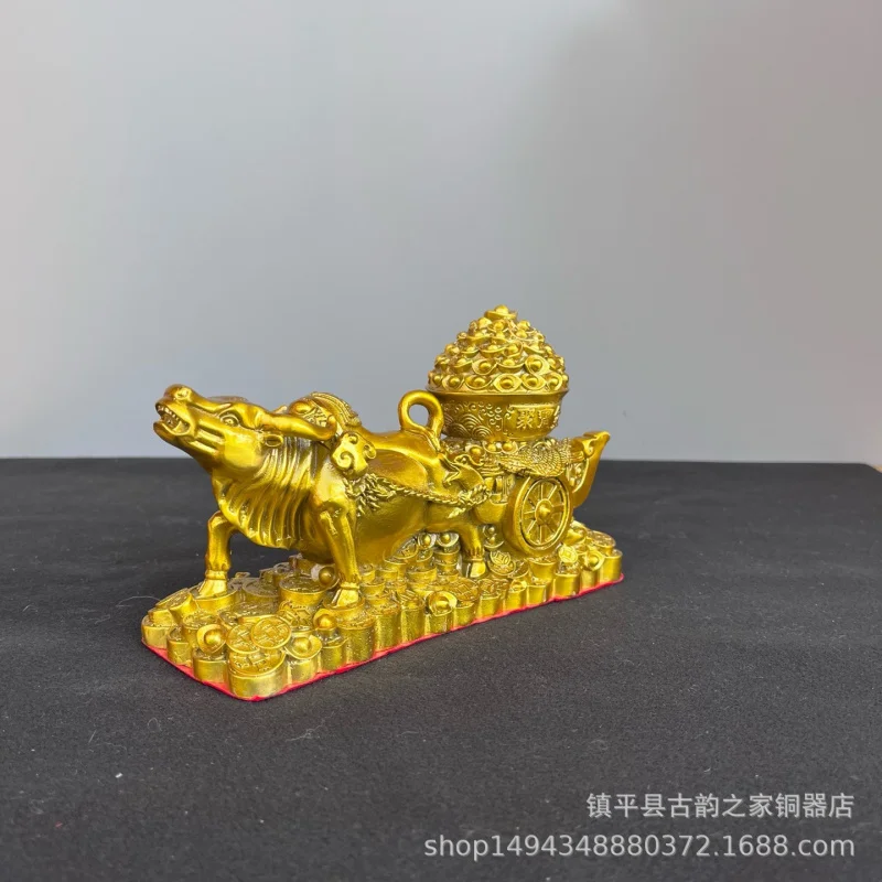 

Декоративная фигурка быка, бычья карета, сундучок с сокровищами, жаба-сокровищница, зодиакальный знак быка, золотой бык, украшение для дома и офиса