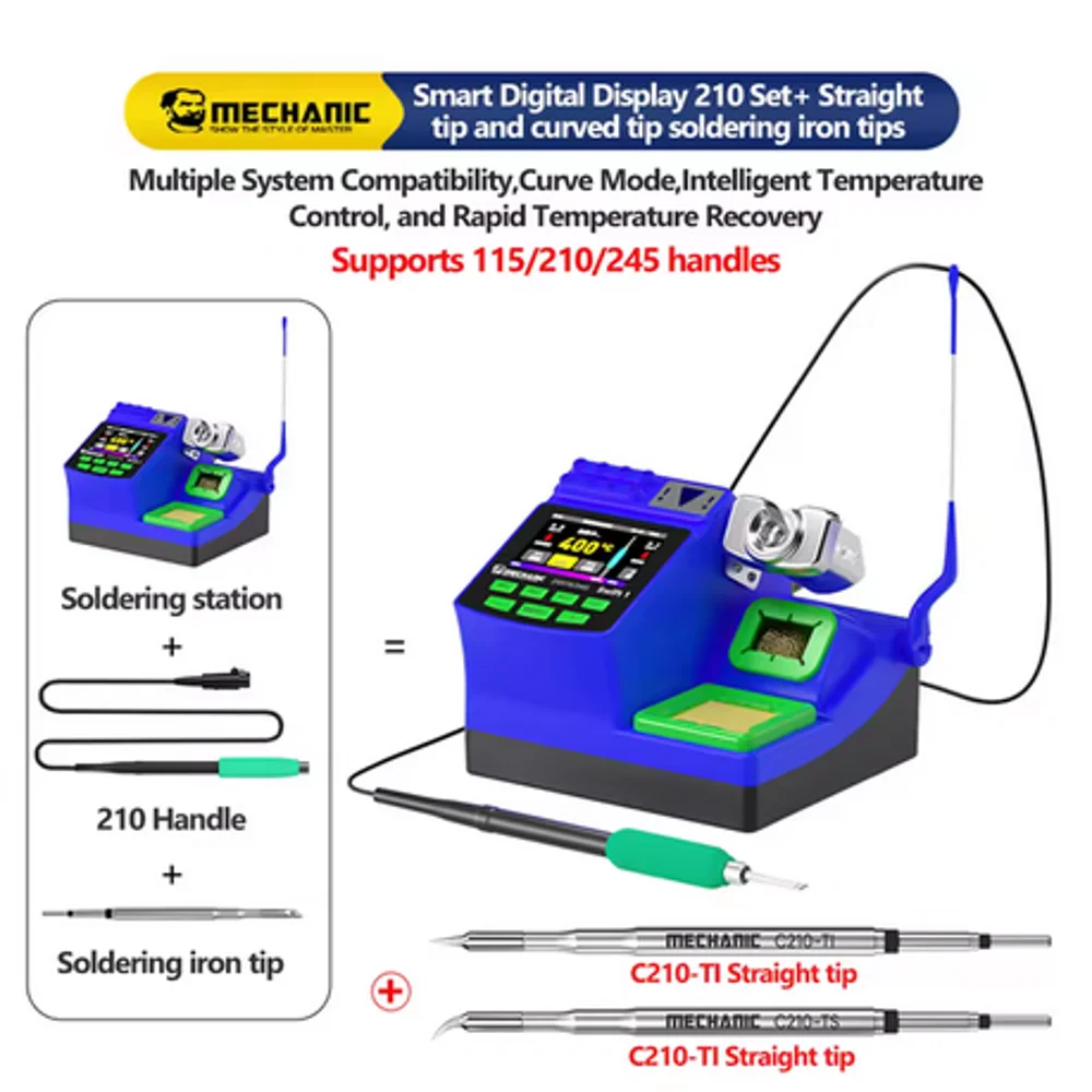 

MECHANIC Swift 1 Intelligent Digital Display Soldering Station Support C210/C245/115 Controllers PCB Soldering Repair Tool