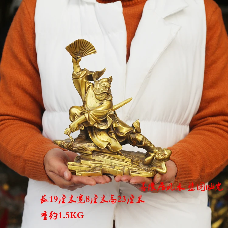 

HOME OFFICE TOP Talisman-GOOD Exorcise evil spirits Exorcisms town curtilage Good luck Zhong Kui FENG SHUI Brass statue