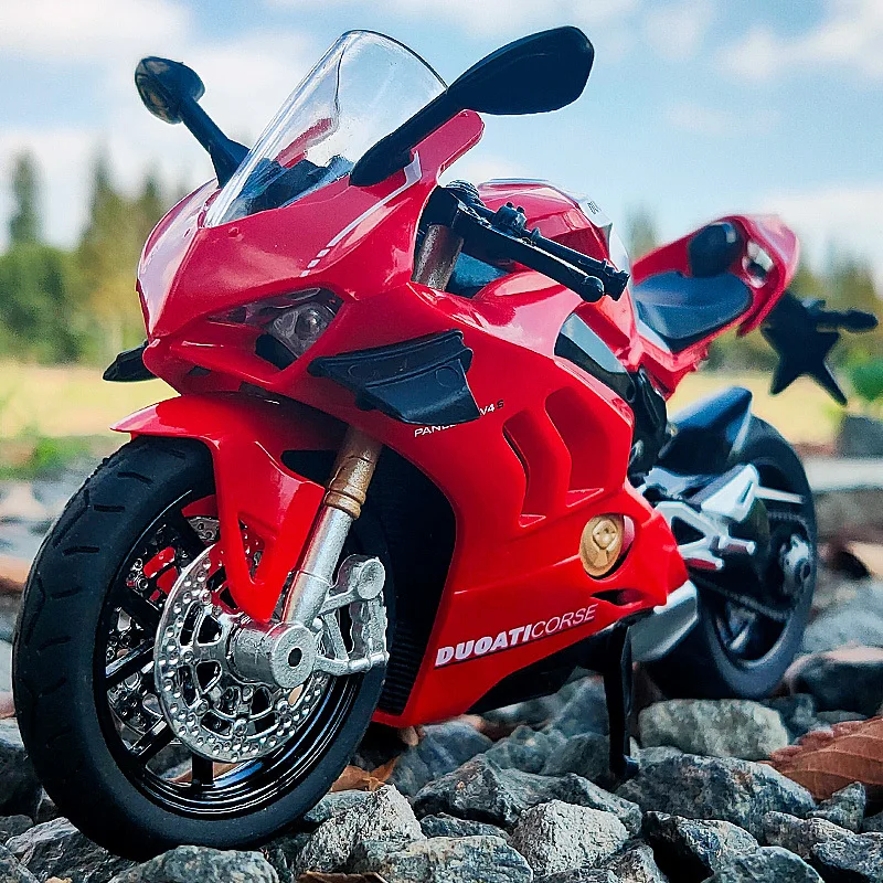 1/12 Ducati Panigale V4S Alloy Racing Cross-country Motorcycle