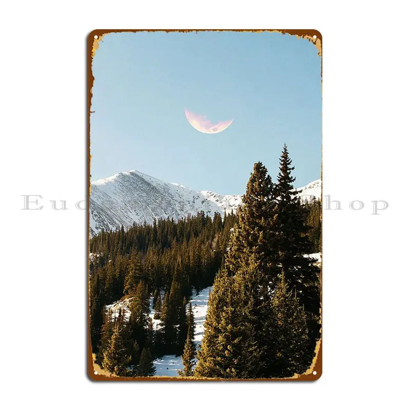 Daylight Moon Metal Plaque Poster Cinema Custom Wall Decor Cinema Iron Tin Sign Poster