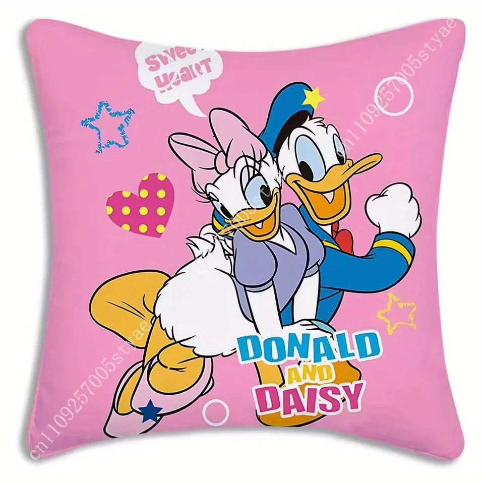 

Donald Duck Daisy Pillowcase Disney Cartoon Pillow case Sofa Decoration Child Holiday Party Boy Girl Gifts Custom Pillow Cover