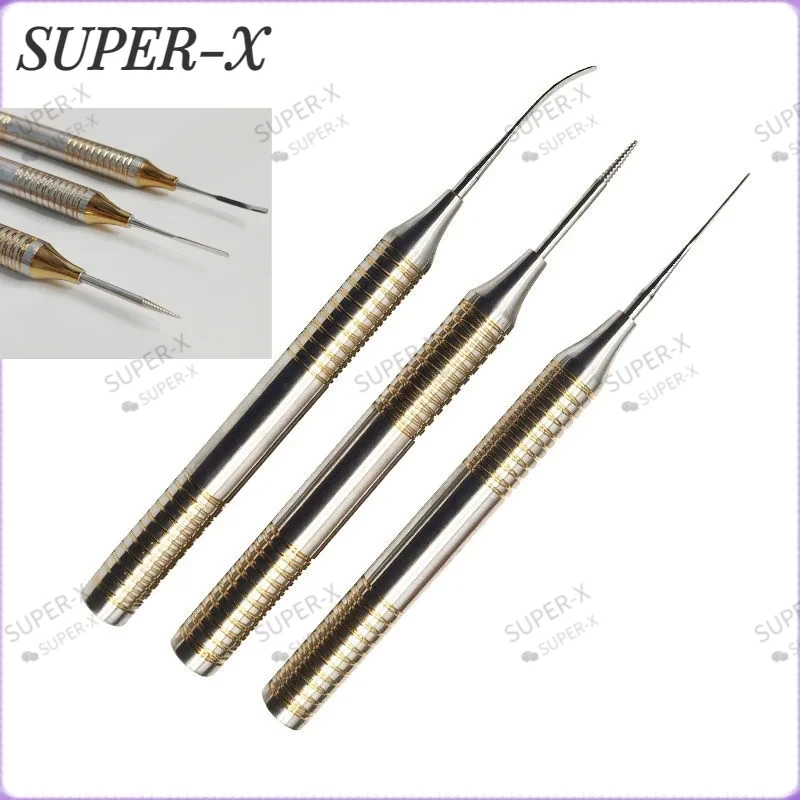 Dental Root Cutting Drill Residual Puller Puller Root Tip Fragment Drill Stainless Steel Tip Flexible Screw Dental Instrument