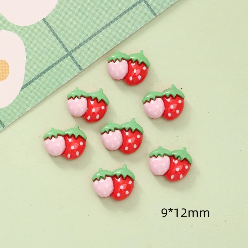 30Pcs Cute Multi-Shapes Nail Art Resin Charms Mushroom/Cake/Candy/Ice Cream Summer New Nail Art 3D DIY Decorations Crafts