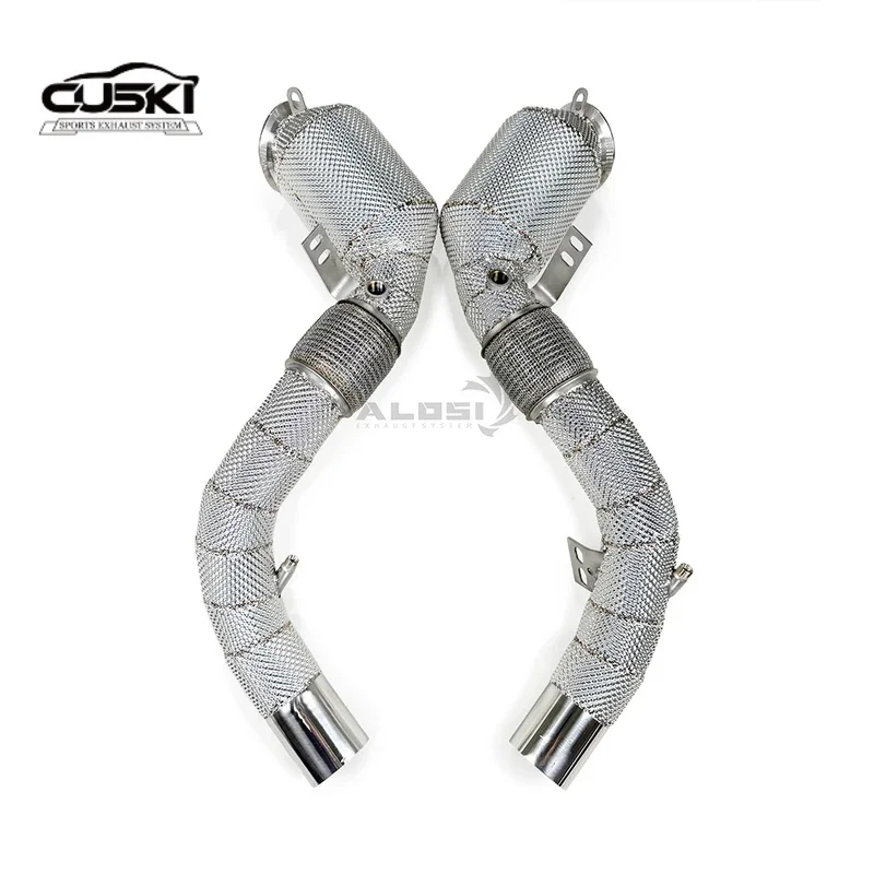 

High performance exhaust components suitable for BMW X6M F86 4.4T 2016-2021 stainless steel with heat shield exhaust downpipe