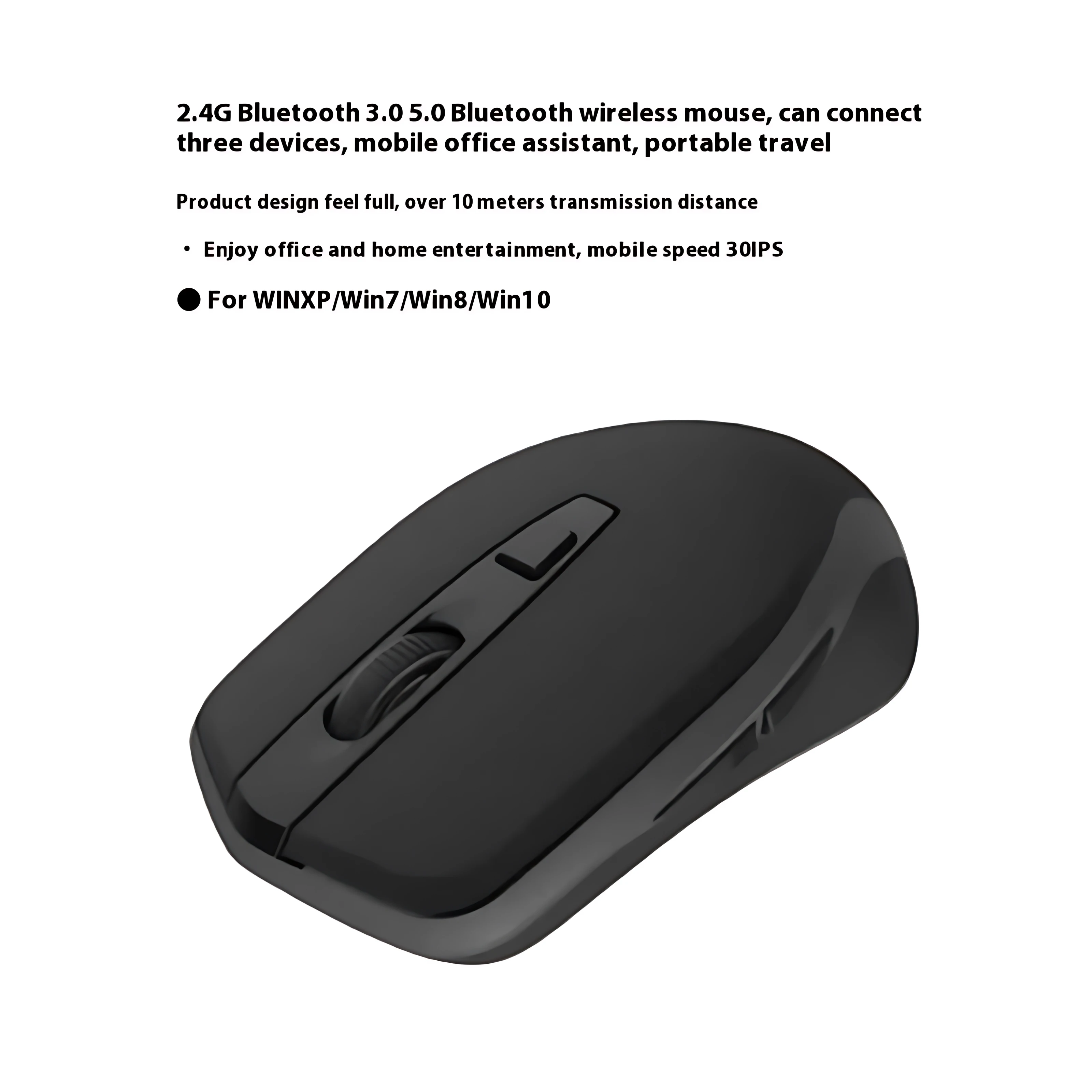 Dell Office Desktop Laptop Universal Mouse Sem Fio Bluetooth Alta Sensibilidade MS2523D Sem Fio Modo Duplo DPI de Três Níveis