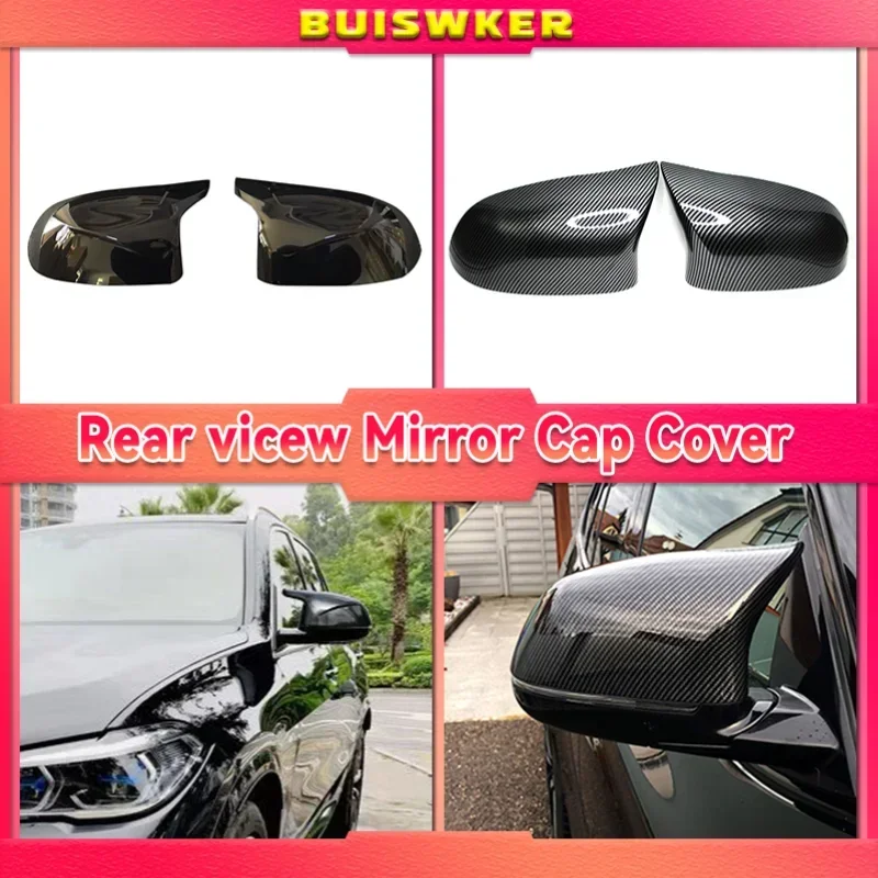 

Car Side Door Rearview Side Mirror Cover Cap For BMW F15 X5 F16 X6 F25 X3 F26 X4 Parts styling