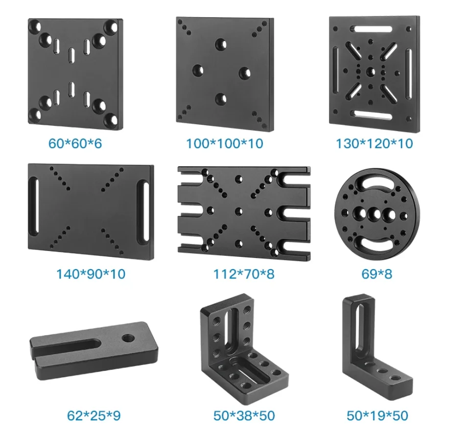 Optical adapter plate experimental optical equipment flat aluminum plate M6 screw hole precision