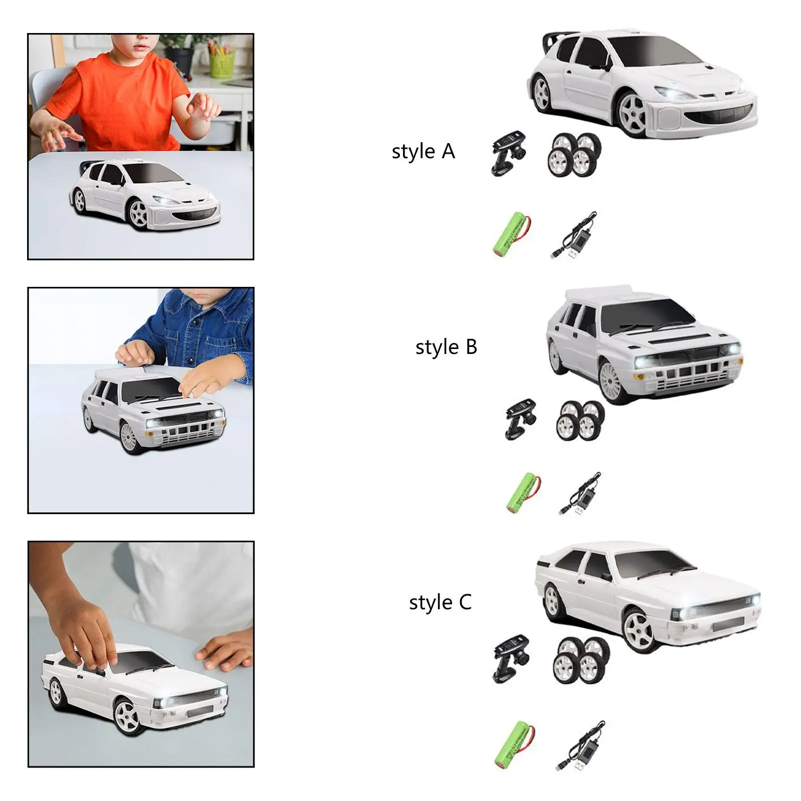 

RC Drifting Model Car 1:28 Scale Mini Gift Creative Hobby Model Vehicle Model Sport Race Car for Boys Girls Adults Children Kids