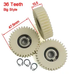 36T Big Motor Gear of Electric Vehicle 47.5mm Diameter E-bike 608 Bearing Pinion Parts 36 Teeth 3PCS