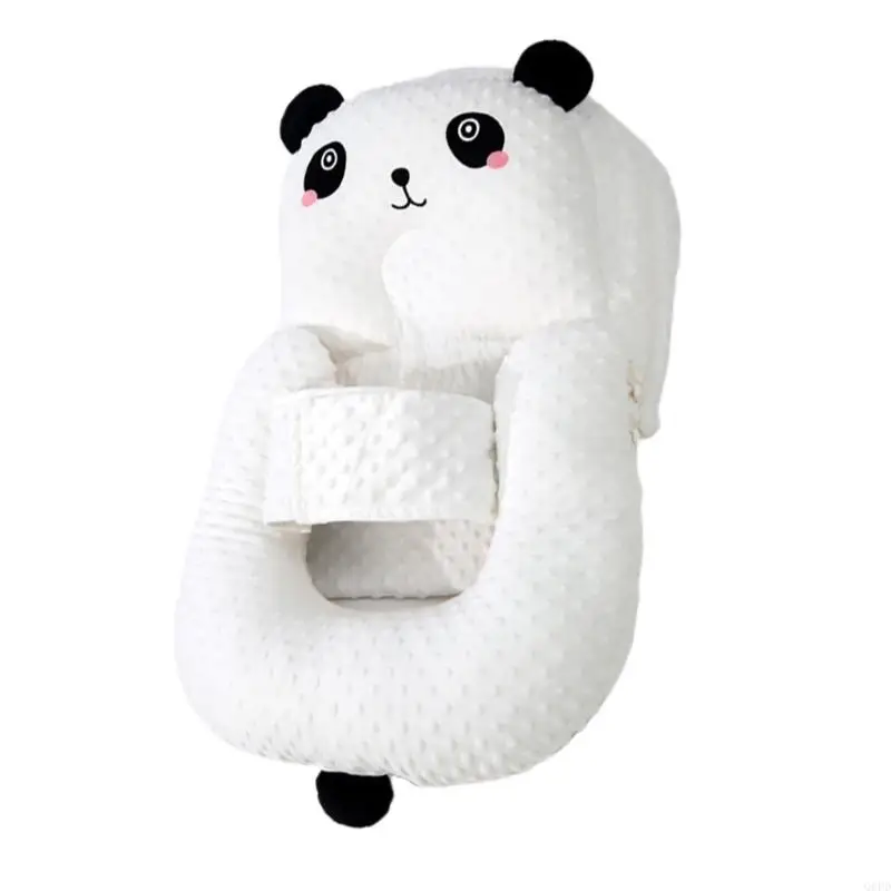 وسادة رضاعة مريحة لحديثي الولادة، خلفية منقط ثلاثية الأبعاد، تقلل من حوادث البصق