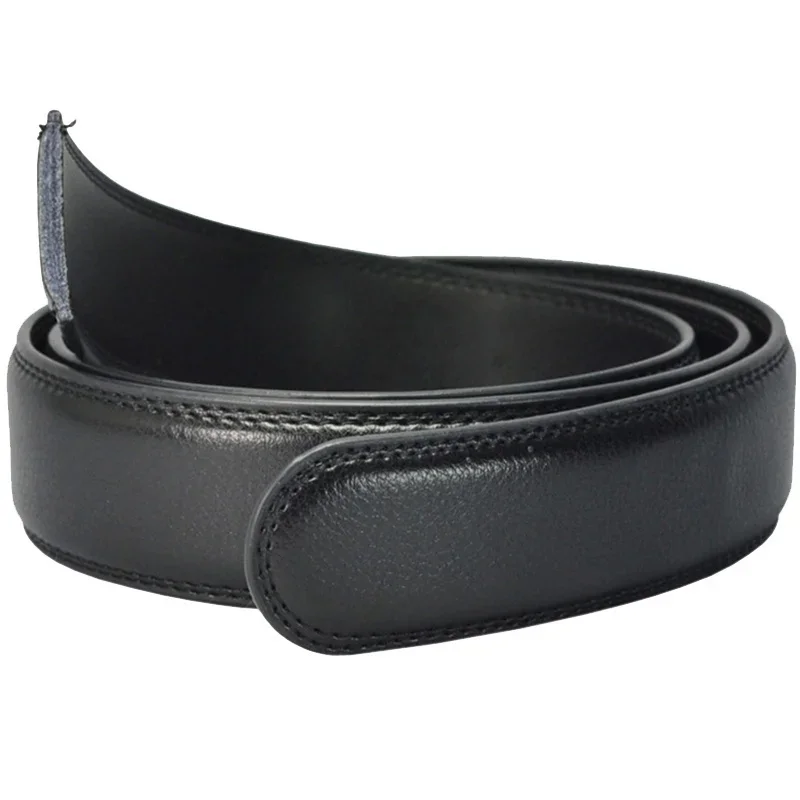 

2025 Men's Automatic Buckle Belt 3.5cm Leather - Adjustable Waistband for Business Casual - Gift Option Wholesale