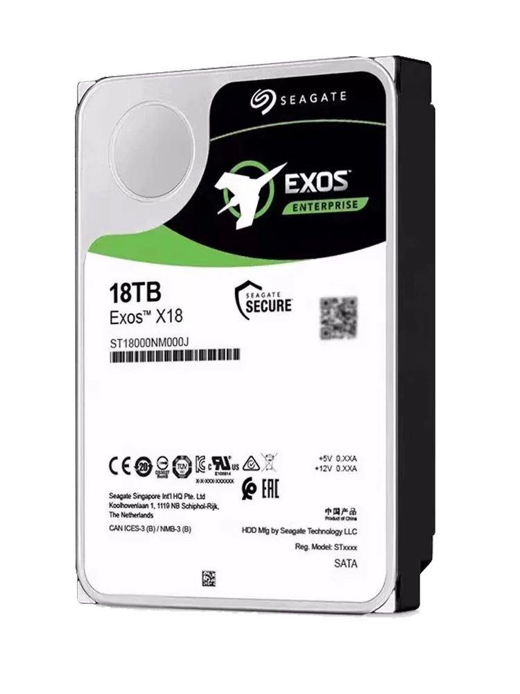 ใหม่ Sea-Gate 18TB HDD exos X18 ST18000NM000J 7200 RPM SATA 6กิกะไบต์/วินาที256MB แคช3.5นิ้ว18T เซิร์ฟเวอร์พีซีระดับองค์กร