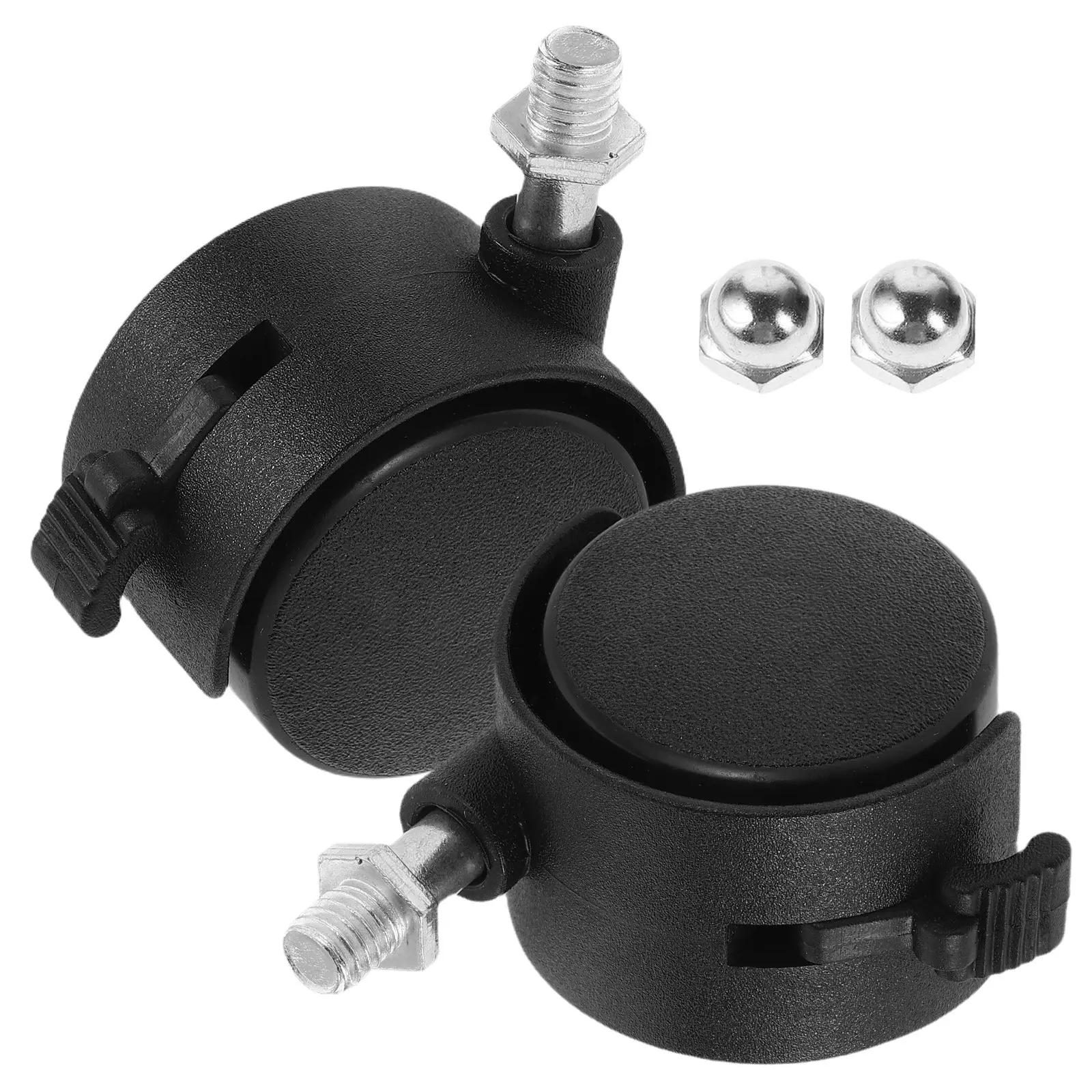 2Pcs Baby Bath Seat Wheels Replacement Caster Brake Plastic Accessories Smooth Mobility Universal Fit Caster Wheels for Chairs