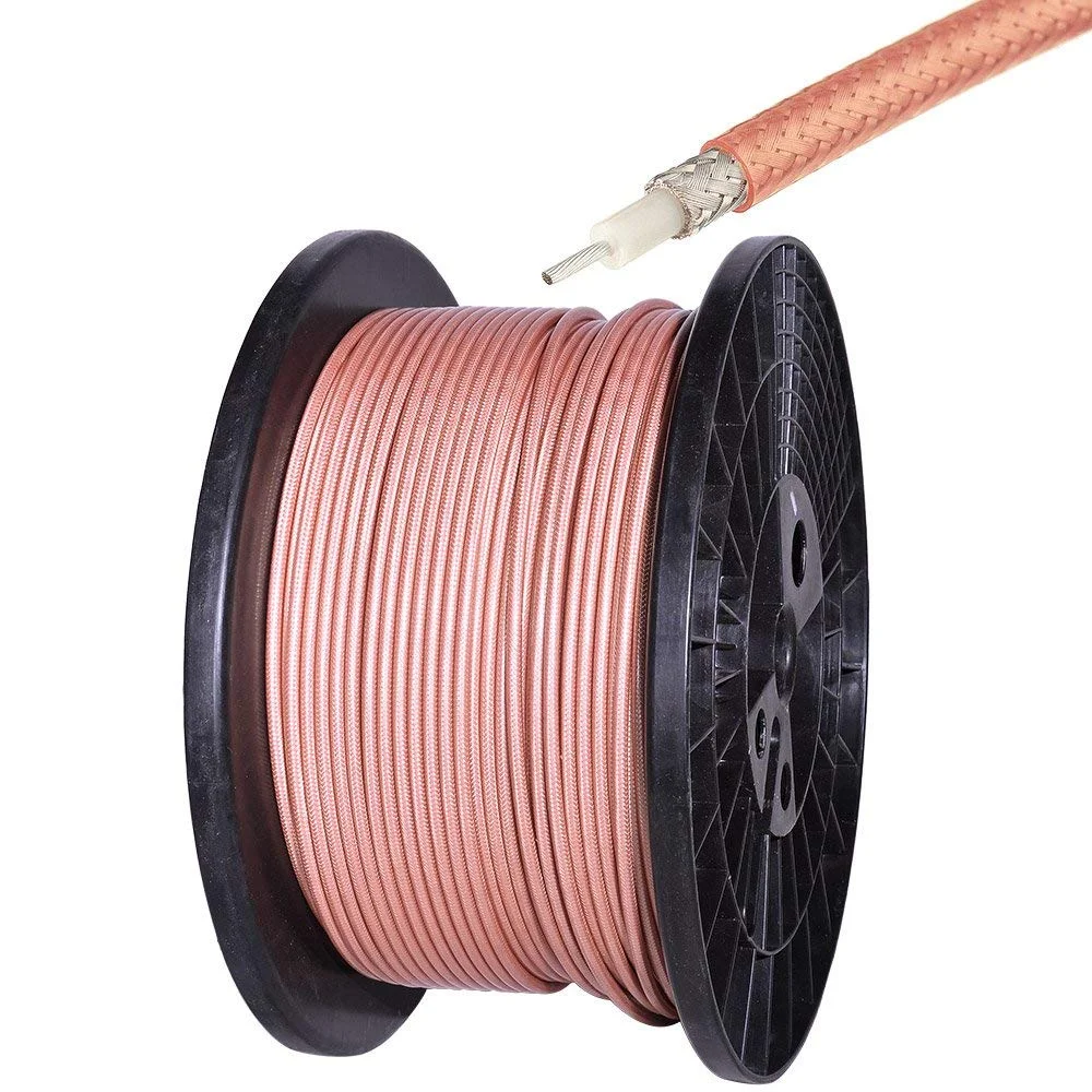 RG400 M17/128 RF Coaxial Cable Double Copper Braid Shielded Coax 20 feet