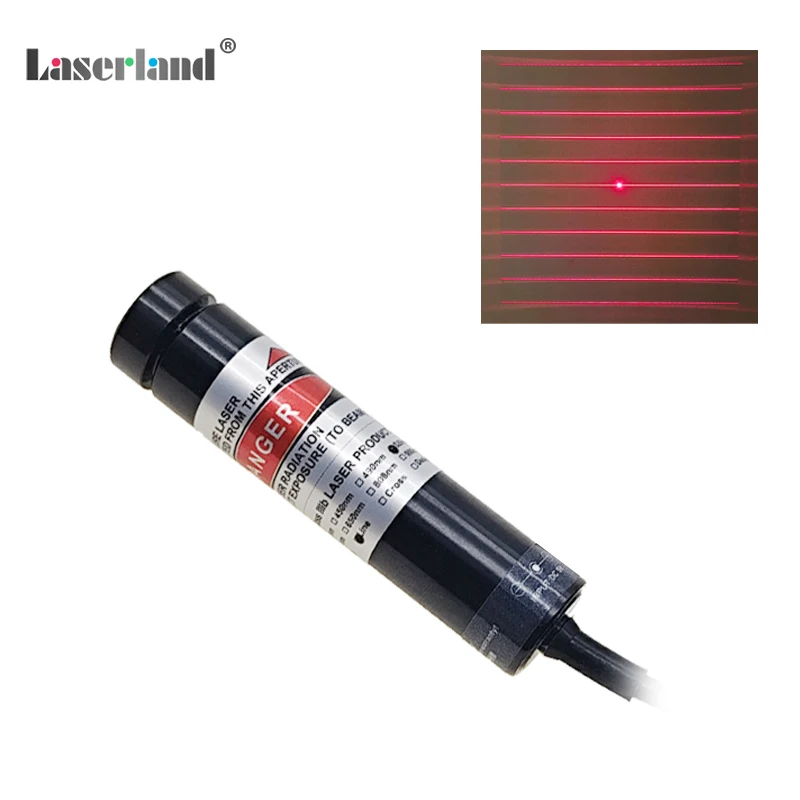 650nm الأحمر 11 خطوط متوازية صريف DOE حيود وحدة الليزر ثلاثية الأبعاد مصدر الضوء الهيكلي
