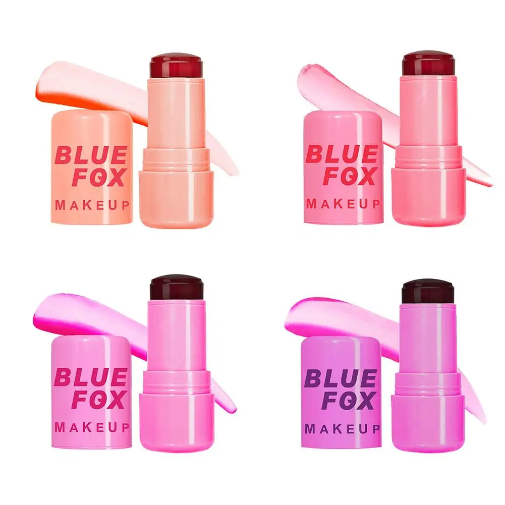 Blush Lip Gloss Stick Blusher Whitening Natural Lasting Lip Matte Moisturizing Lip Tint Makeup Set Water Jelly Lip Cheek 2 In 1