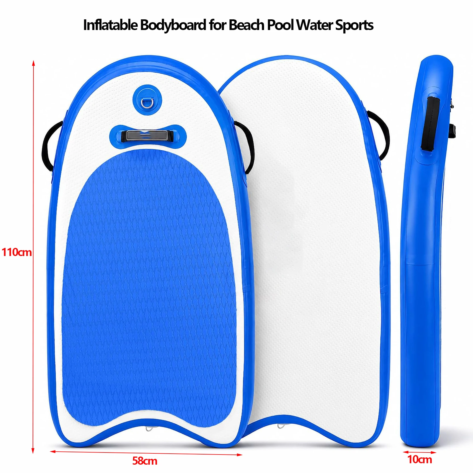 Bodyboard Boogie Board - Nova Prancha Inflável para Praia, Leve
