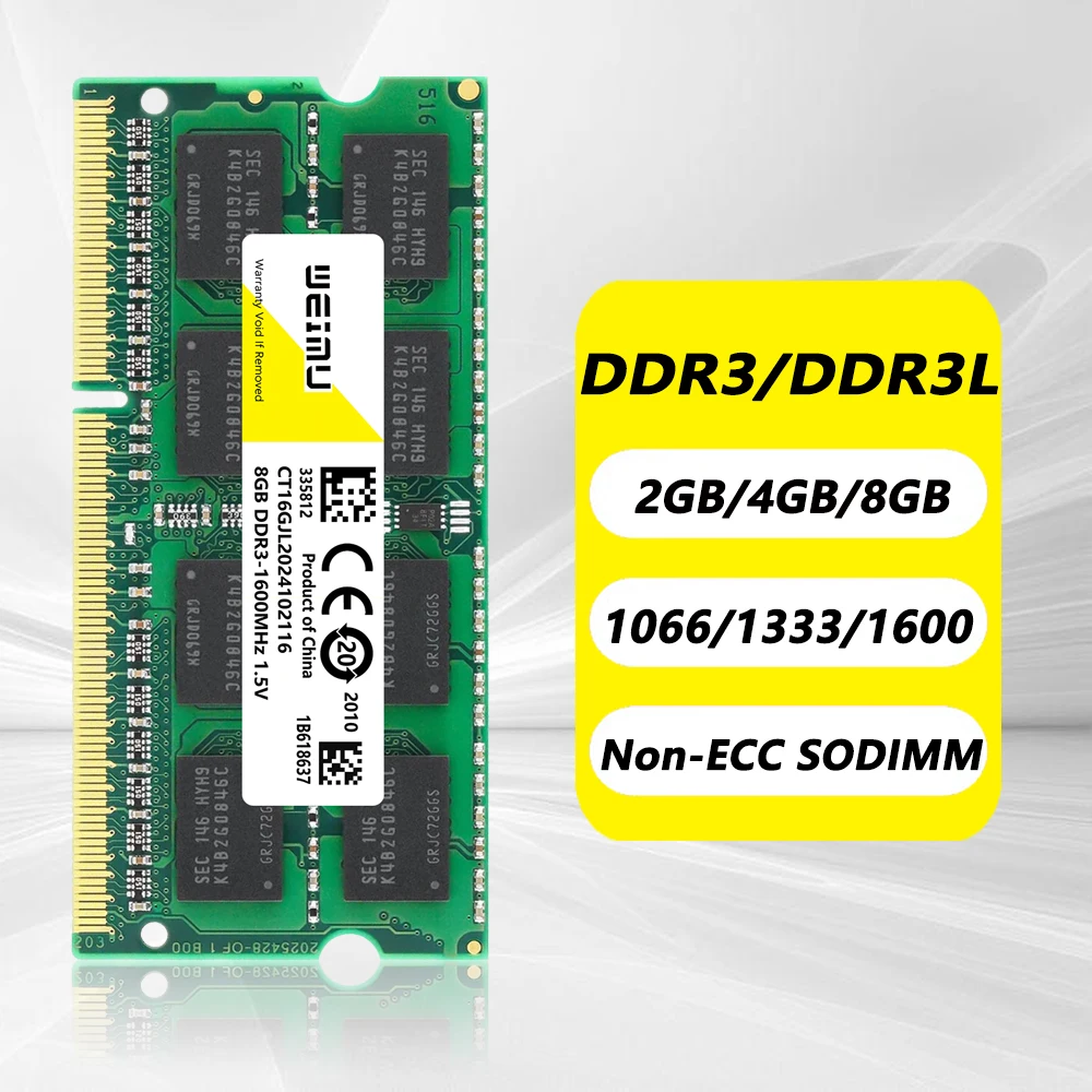 DDR3 DDR3L 4 GB 8 GB Laptop-Speichermodul Ram PC3 1,5 V 1066 1333 1600 MHz PC3L 1,35 V 8500 10600 12800 Sodimm Notebook Memoria Ram
