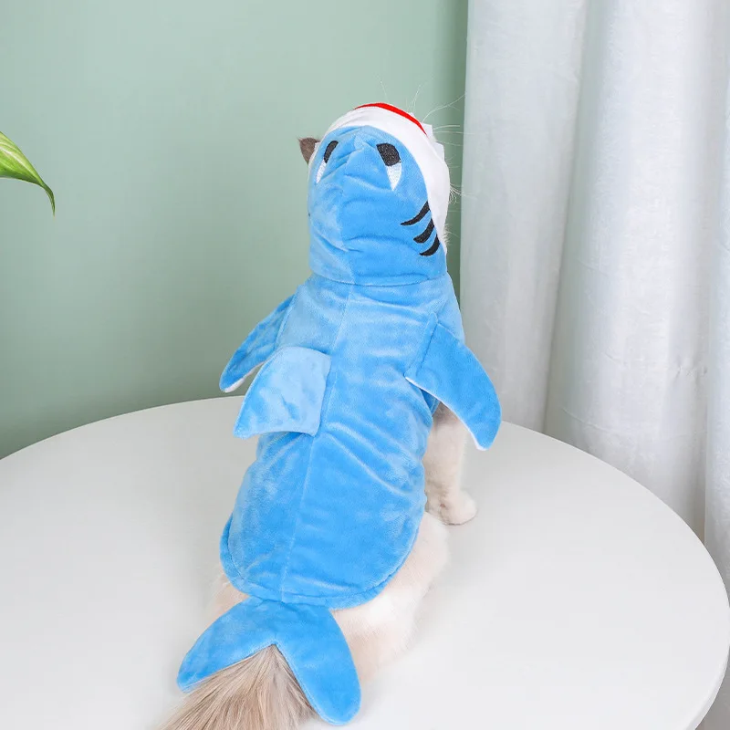 Transfiguration Three-dimensional Shark Dog Cat Clothing Halloween Puppy Autumn and Winter Pet Clothing, Pet Clothing Supplies