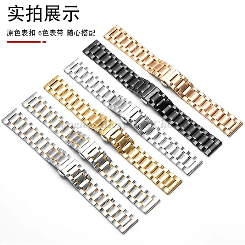 Watch Band For LONGINES WatchBand Stainless Steel Bracelet Original Master Crescent 12/13/14/15/16/17/18/19/20/21/22/24mm Strap