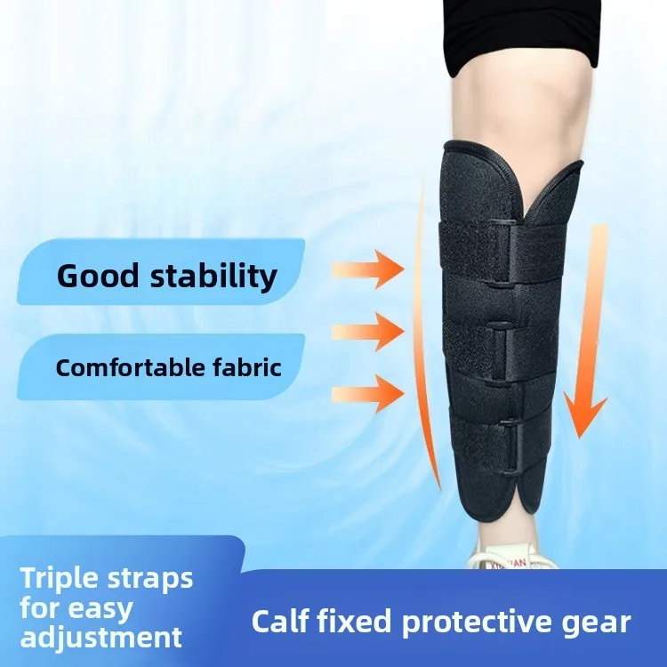 

Medical Leg Immobilizer - Tibia/Fibula Support with Metal Splint, Post-Injury Rehabilitation & Protection