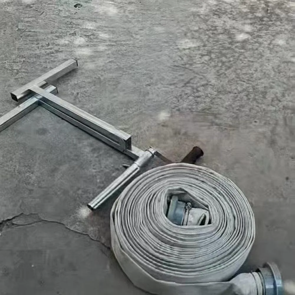 New Portable Hose Reel Machine Foldable Manual Fire Hose Winder Agricultural Water Hose Winding Rack Storage Tools